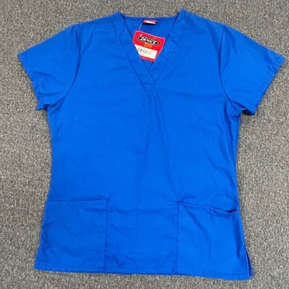 Denice Scrub Top Size Medium Blue - New